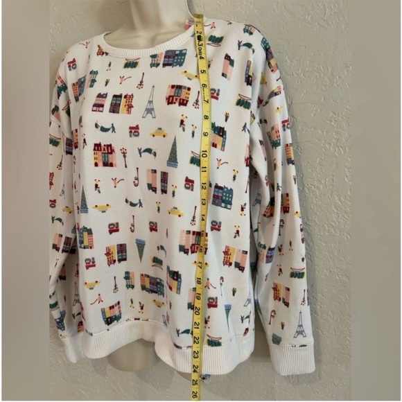 Lauren Conrad off white Christmas lightweight sweater size M - Picture 7 of 7